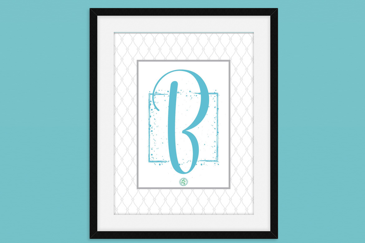 ‘B’ Ready! It’s time for a new Monogram Monday free printable!