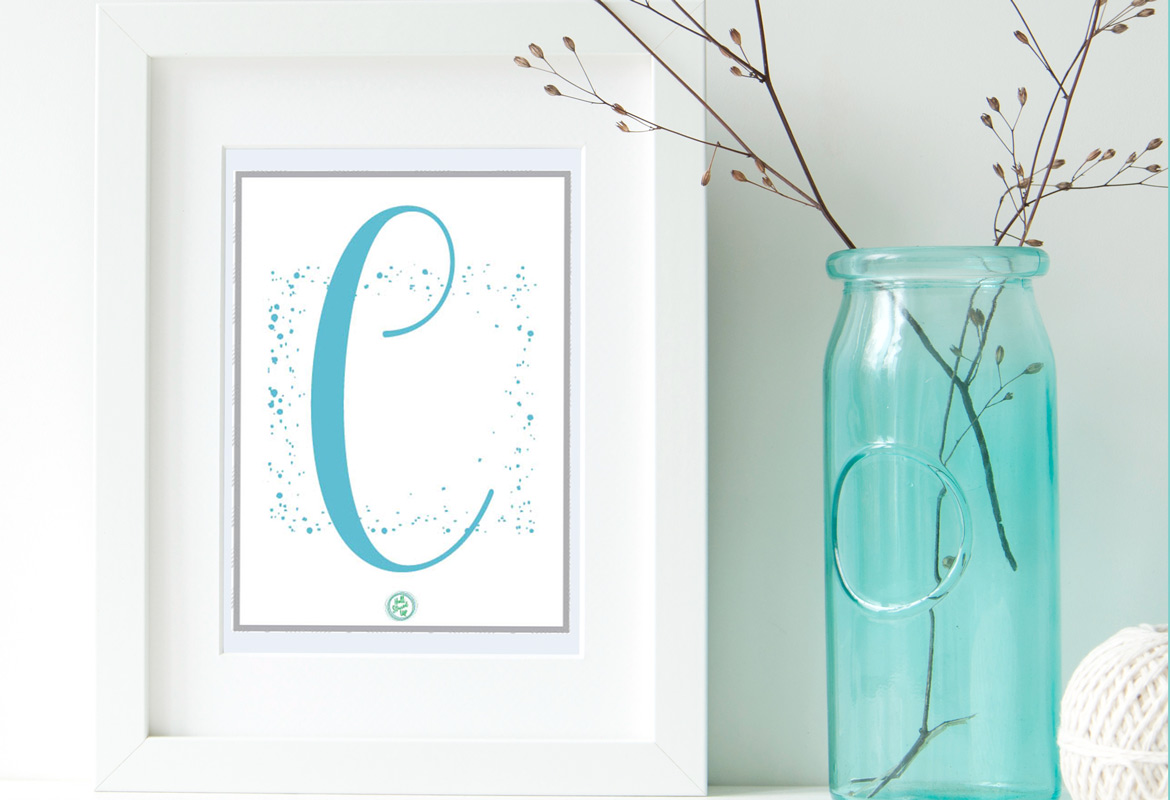 Monogram Monday… I ‘C’ a Free Printable for you!