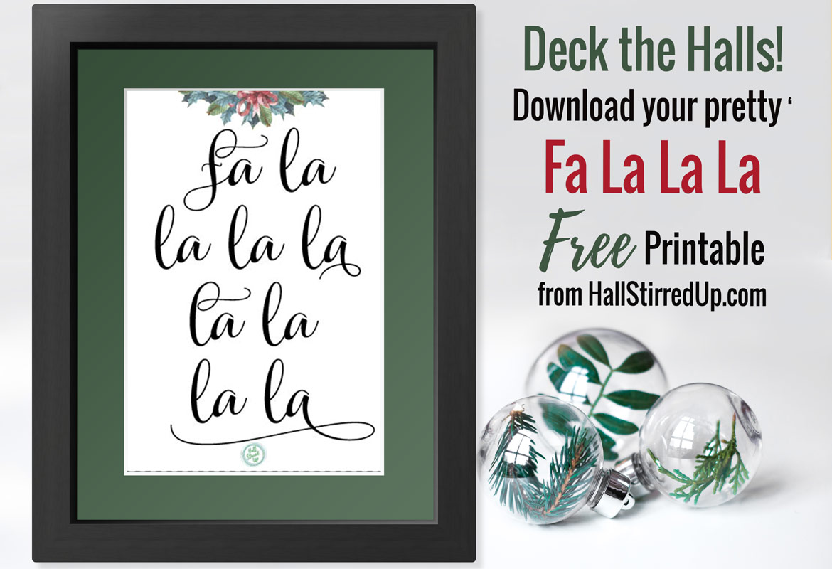 Fa La La La La! A Fun and Free Holiday Printable!