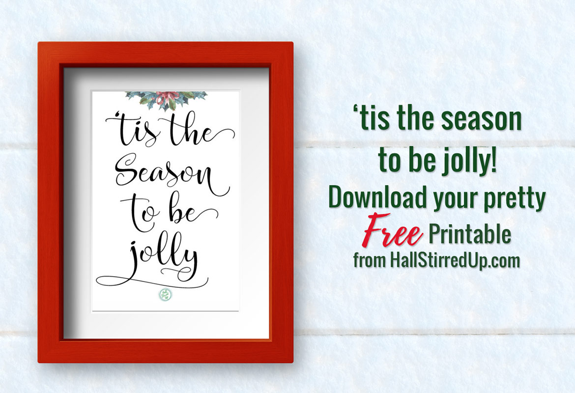 ’tis the season to be jolly! Free Christmas carol printable!