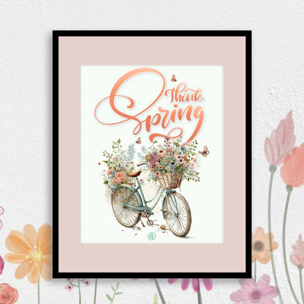 Think Spring Includes pretty free printable