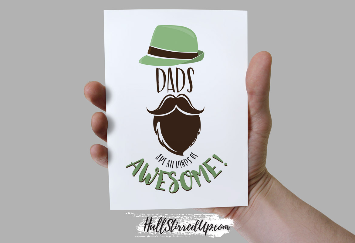 Dads are Awesome! Includes a free Father’s Day card