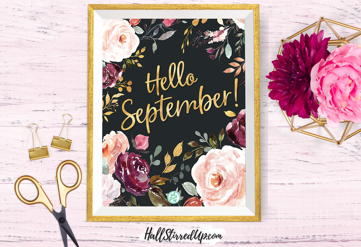 Say hello to Golden September with a free printable!