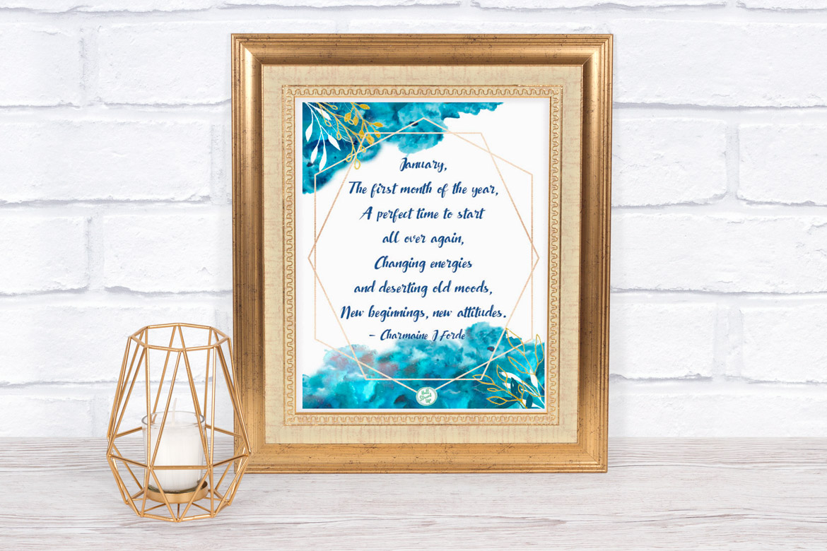 January is here and so is a new quote printable!