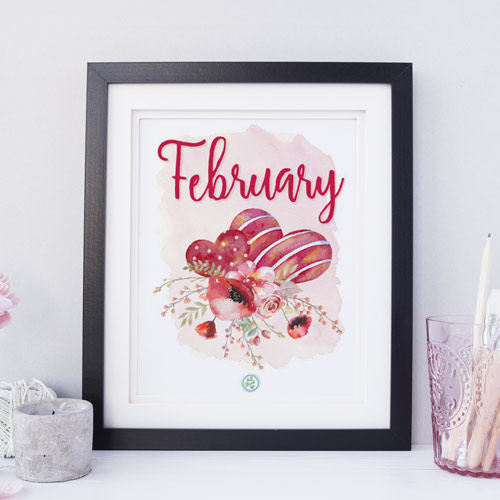 free-february-heart-flower-printable
