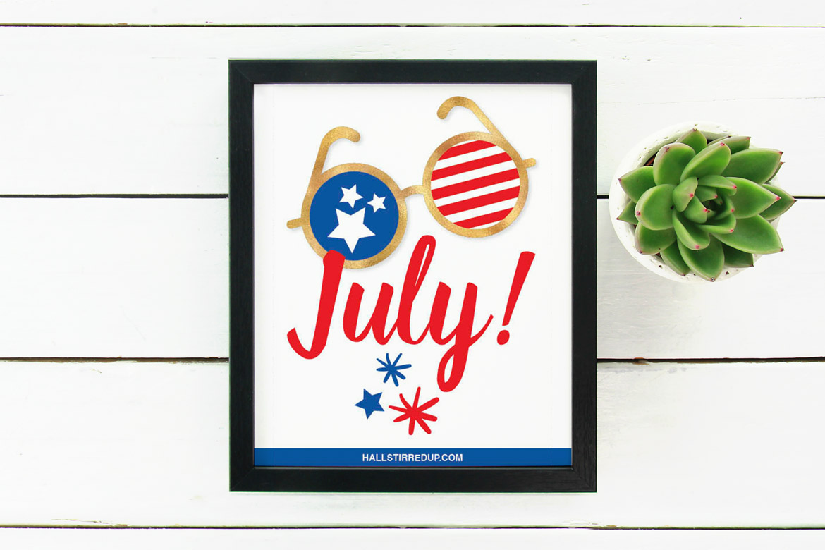 July is Here! Free Printable and a Chatbooks bonus!
