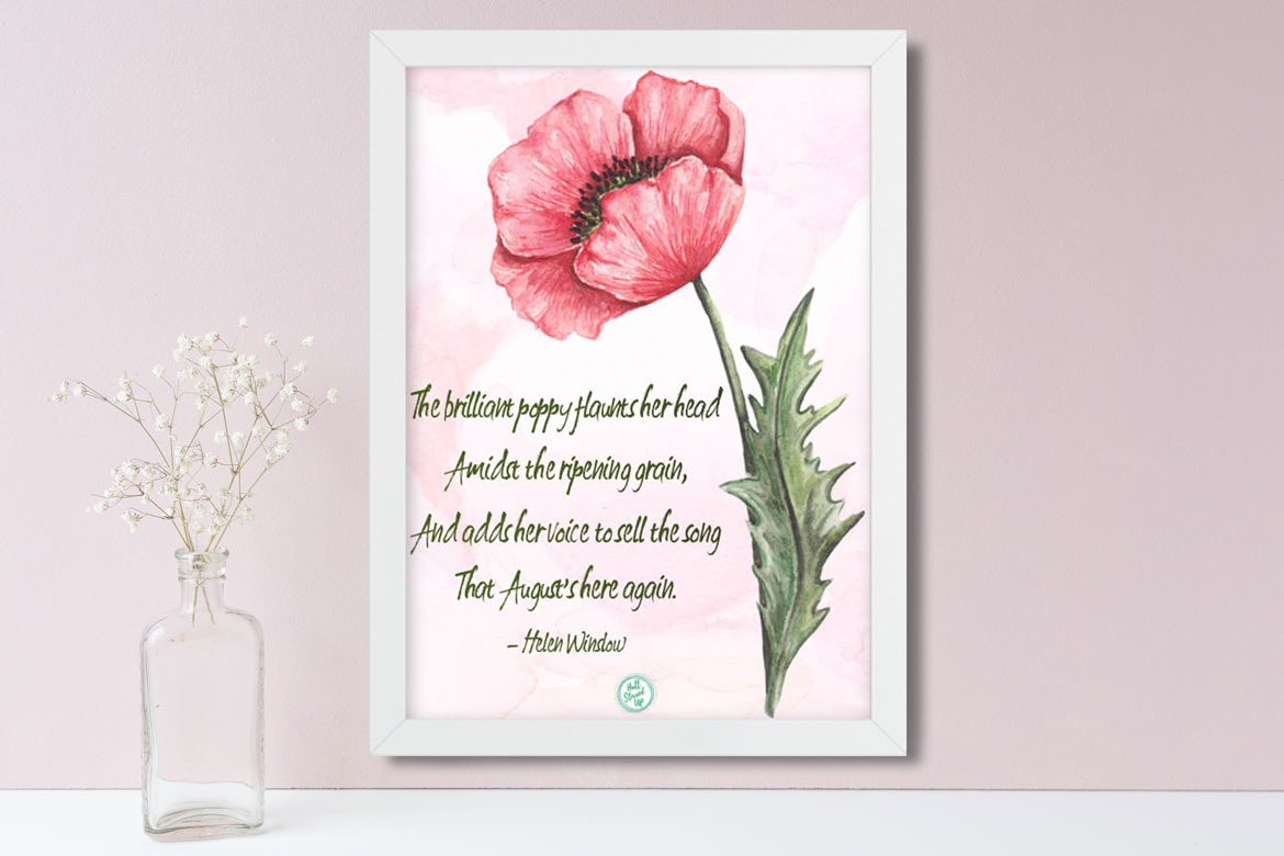 It’s time for a new August quote printable!
