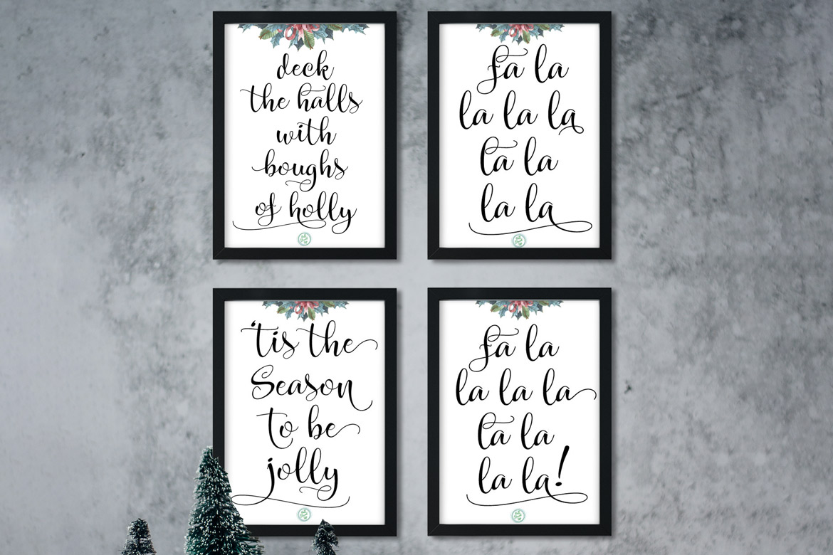 ‘Deck the Halls’ 4-Piece Holiday Printables Roundup!