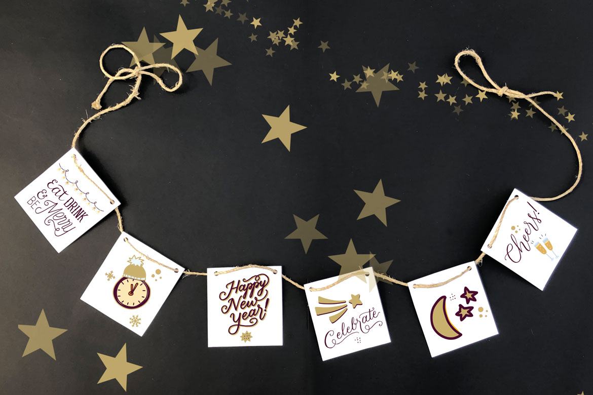 Celebrate the New Year with a fun printable bunting!