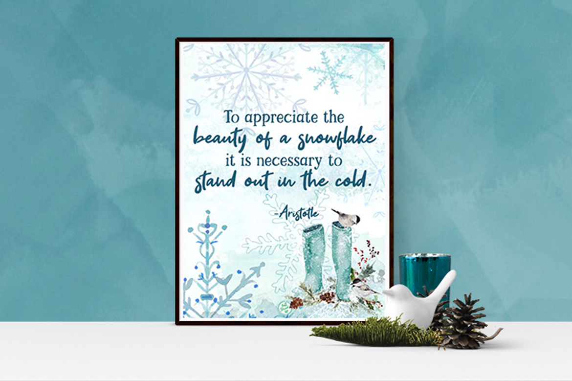 My favorite Winter quote and a new printable!
