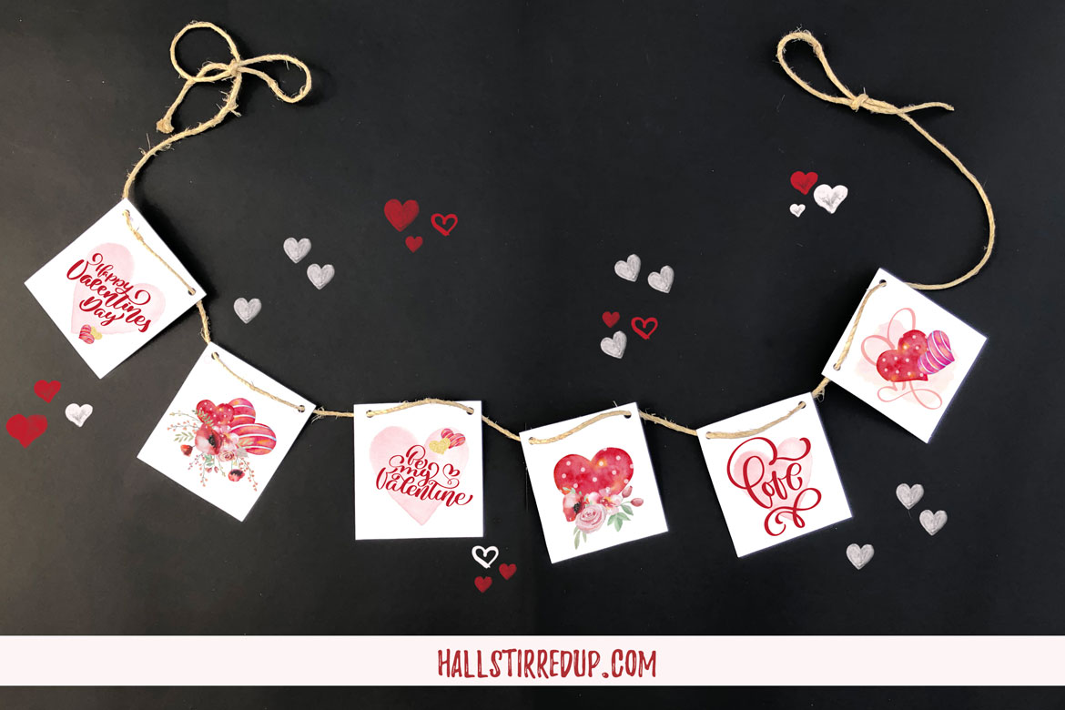 Celebrate Valentine’s Day with a fun printable bunting!