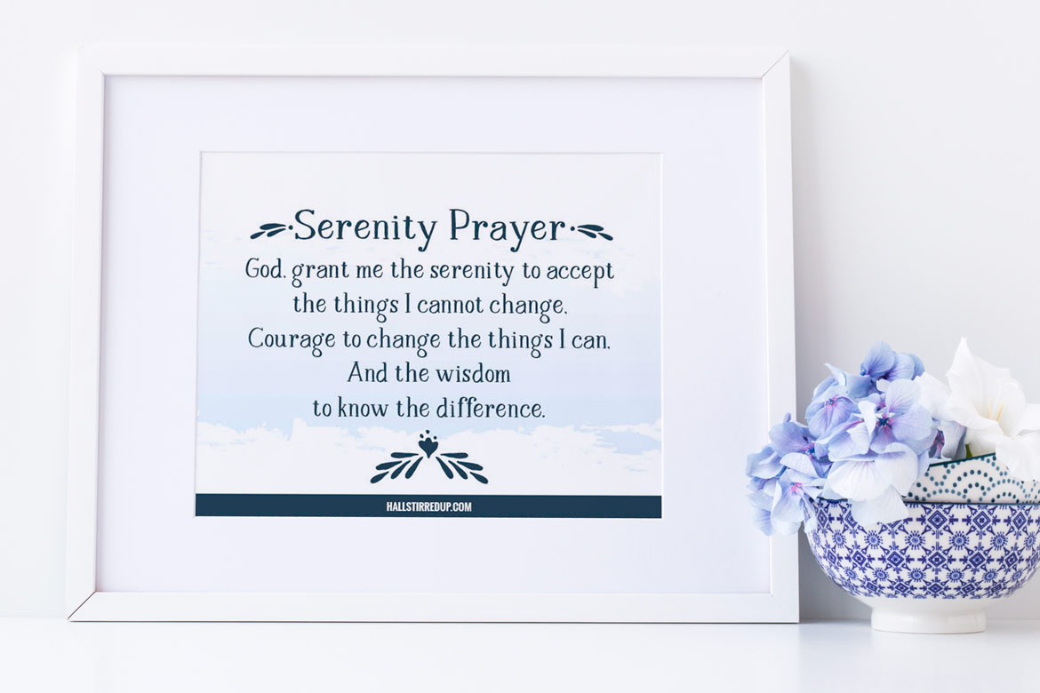 Serenity Prayer Free Printable