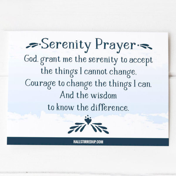 Serenity Prayer Free Printable