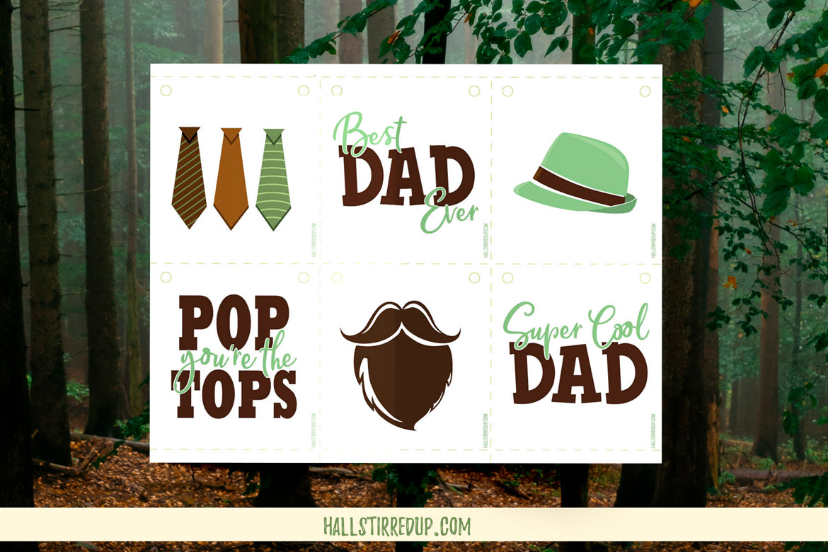 Celebrate Dad with a fun printable bunting!