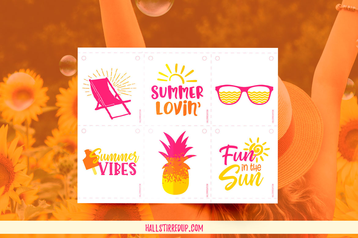 Celebrate Summer with a fun bunting printable!