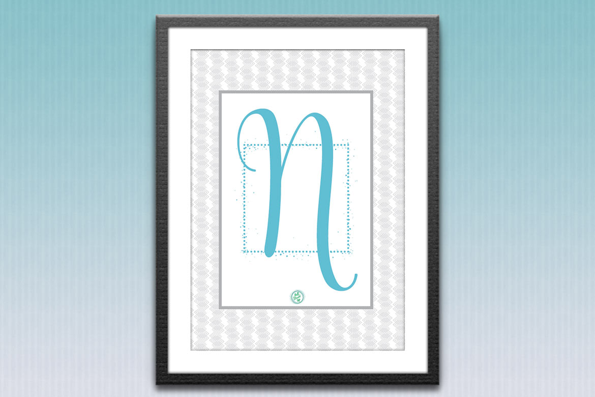 Next Up … the Letter N! The Newest Monogram Monday Free Printable