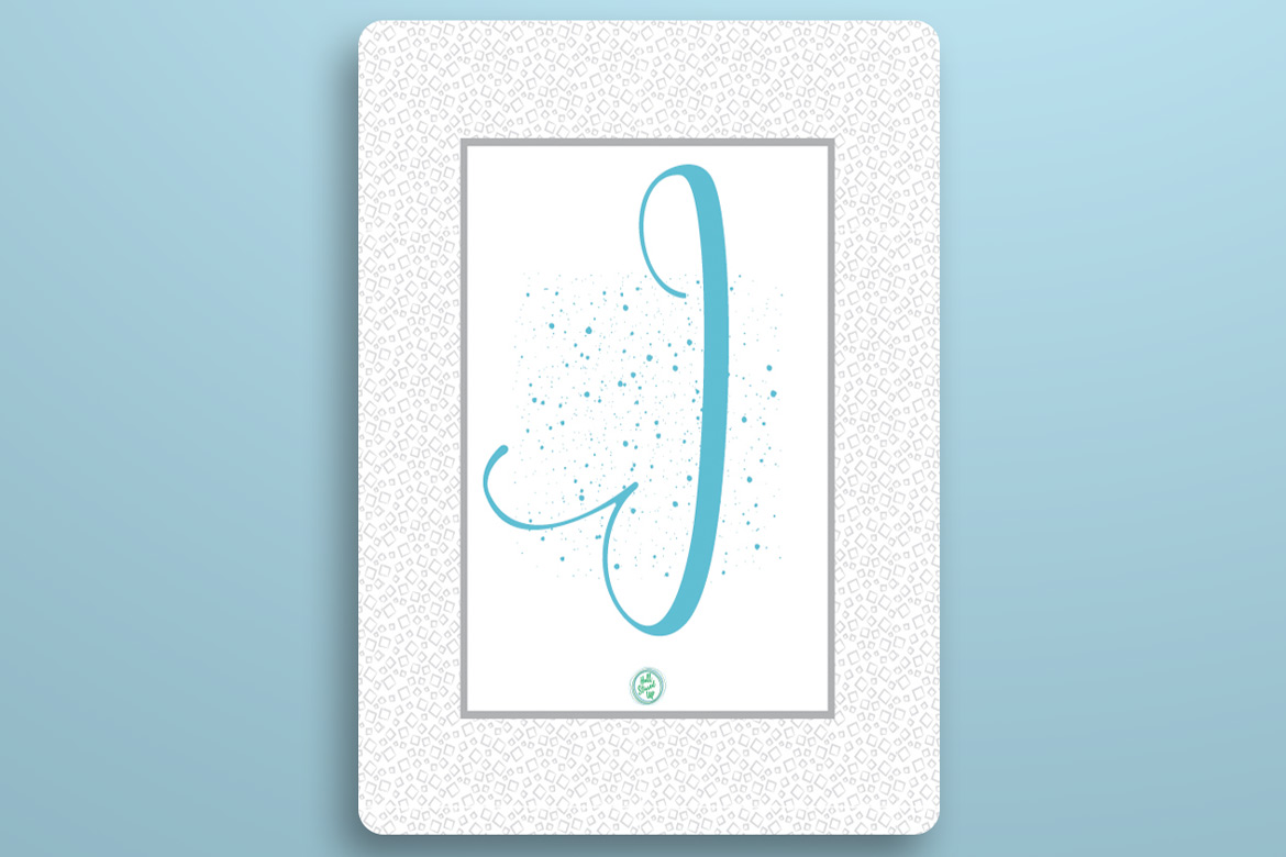 Just Sayin’, It’s a Monogram Monday  J Free Printable!