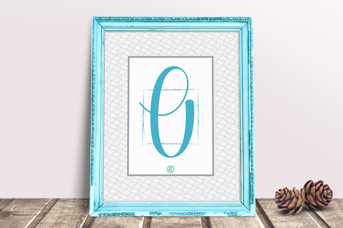 O Yeah! It’s a free Monogram Monday O Printable!