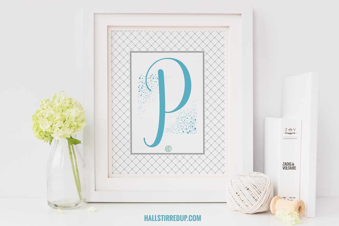 The FREE Monogram Monday P printable is sure to please!