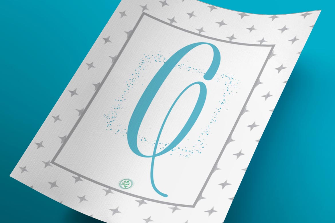 Quickly Grab Your Quirky Monogram Monday Free Q Printable!