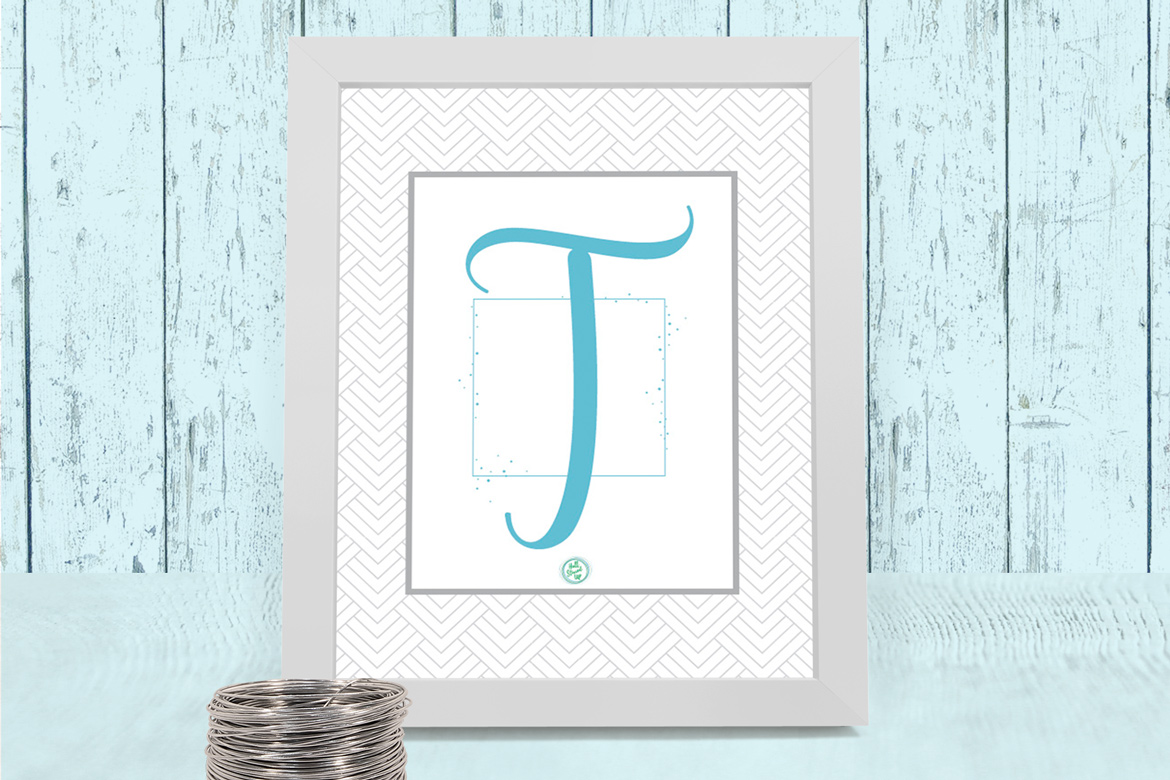 Totally Terrific ‘T’ Monogram Monday Free Printable