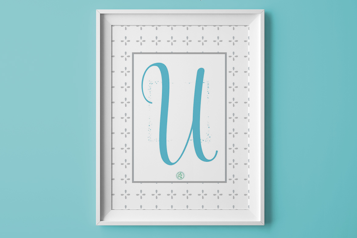 ‘U’ are going to love this Monogram Monday free printable!