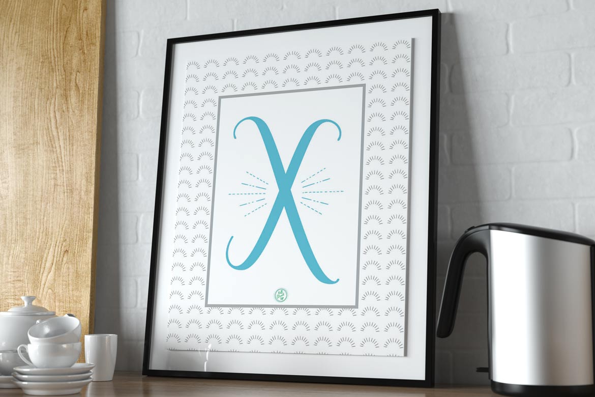 ‘X’actly what you need! An X Monogram Monday Free Printable!