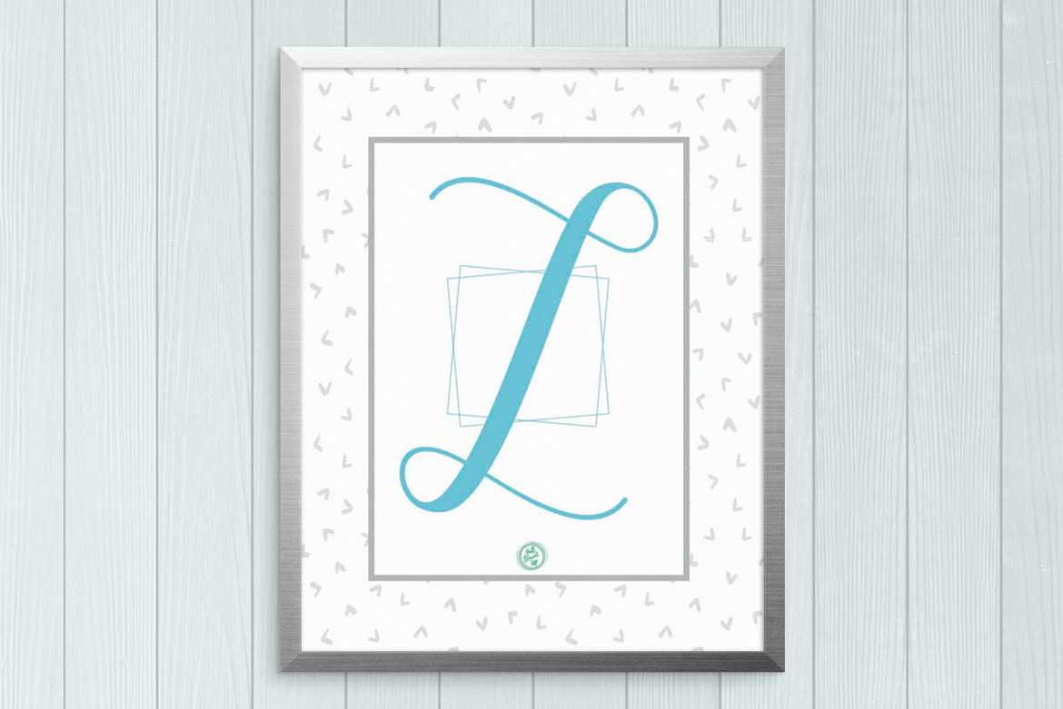 Zippety-doo-dah! The Zesty Z Monogram Monday Printable is here!