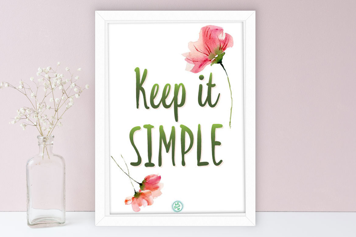 Enjoy Simple Pleasures! Monthly Motivation includes printable