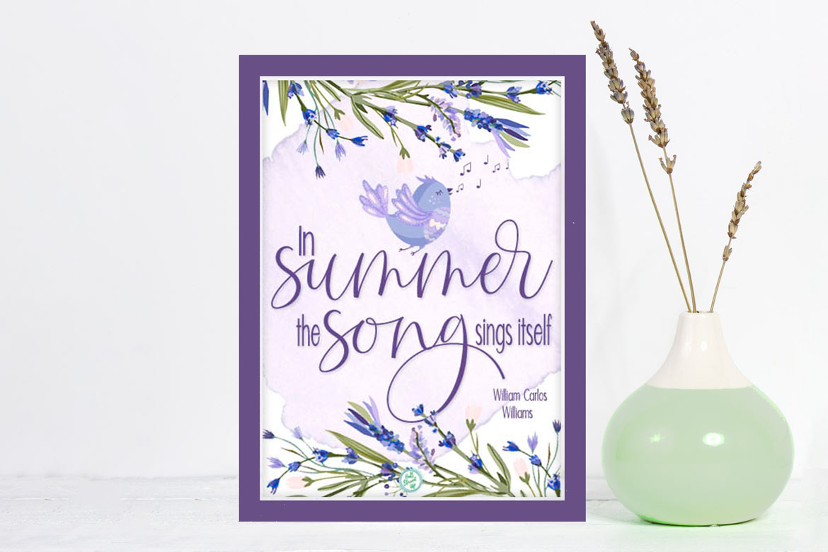 Pretty Summer Song quote and a new free printable!