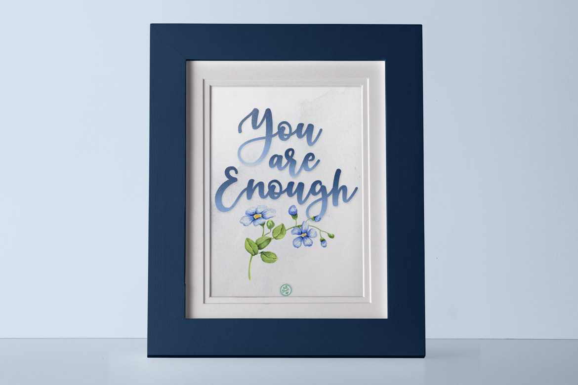 Kick your critic to the curb! Includes a free ‘You are Enough’ printable