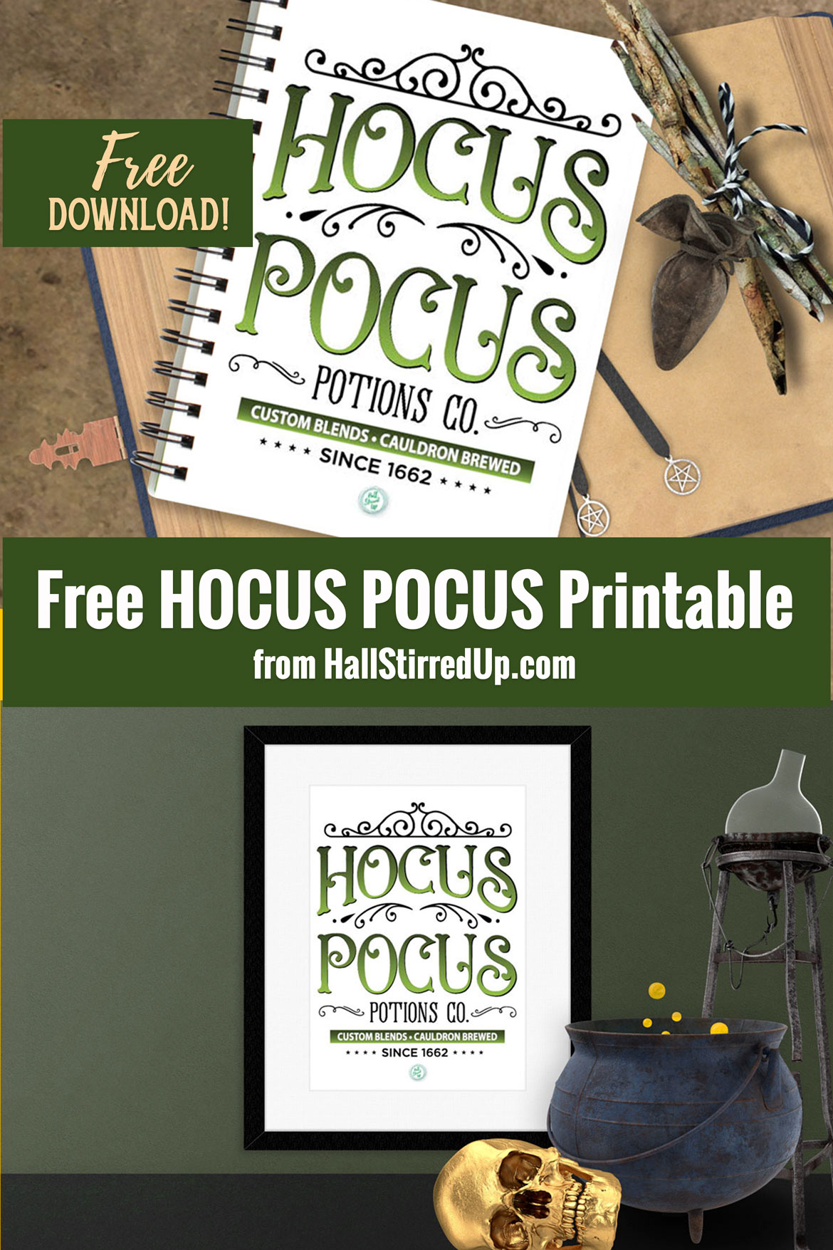 Hocus Pocus it's time for a new Halloween printable