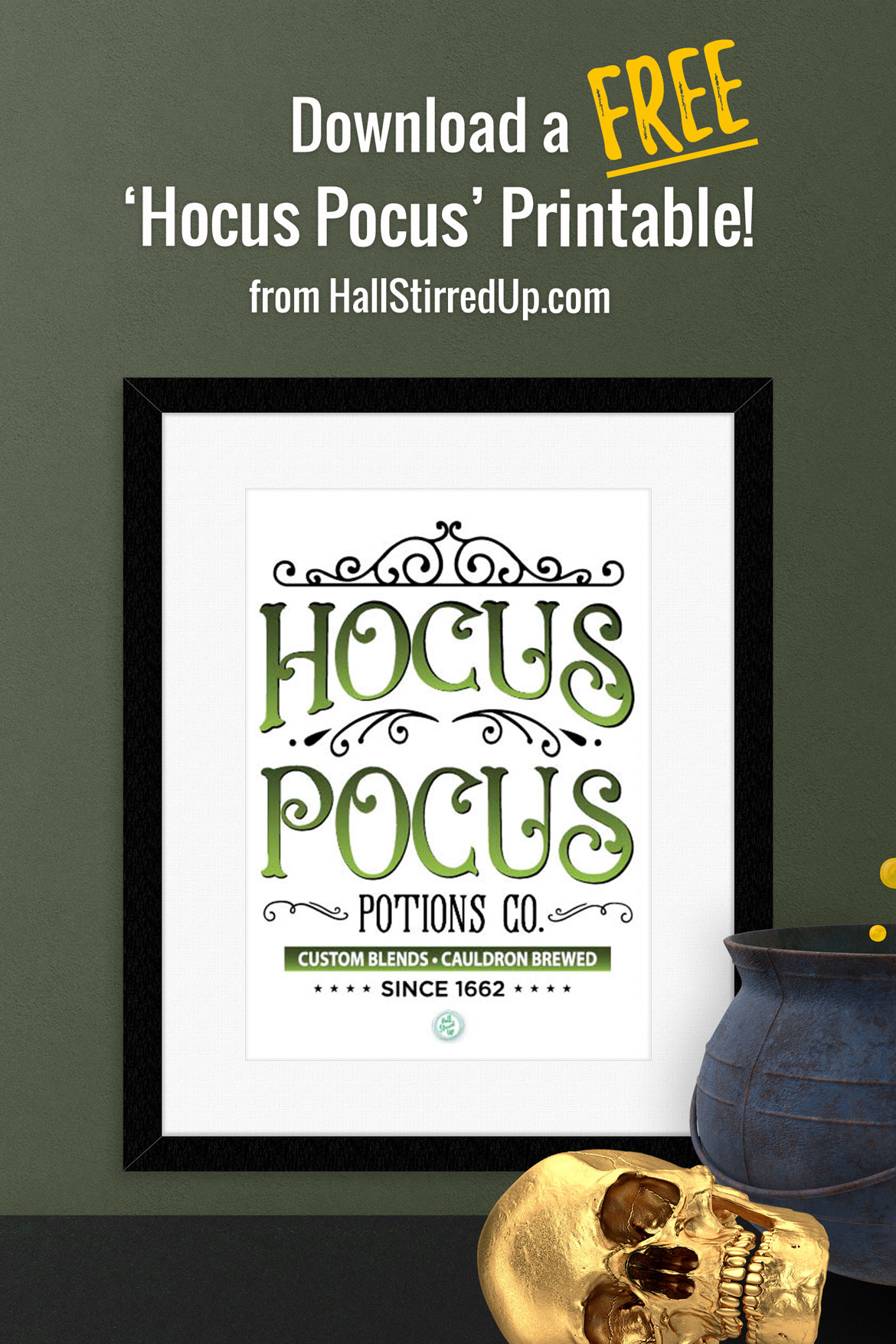 Hocus Pocus it's time for a new Halloween printable