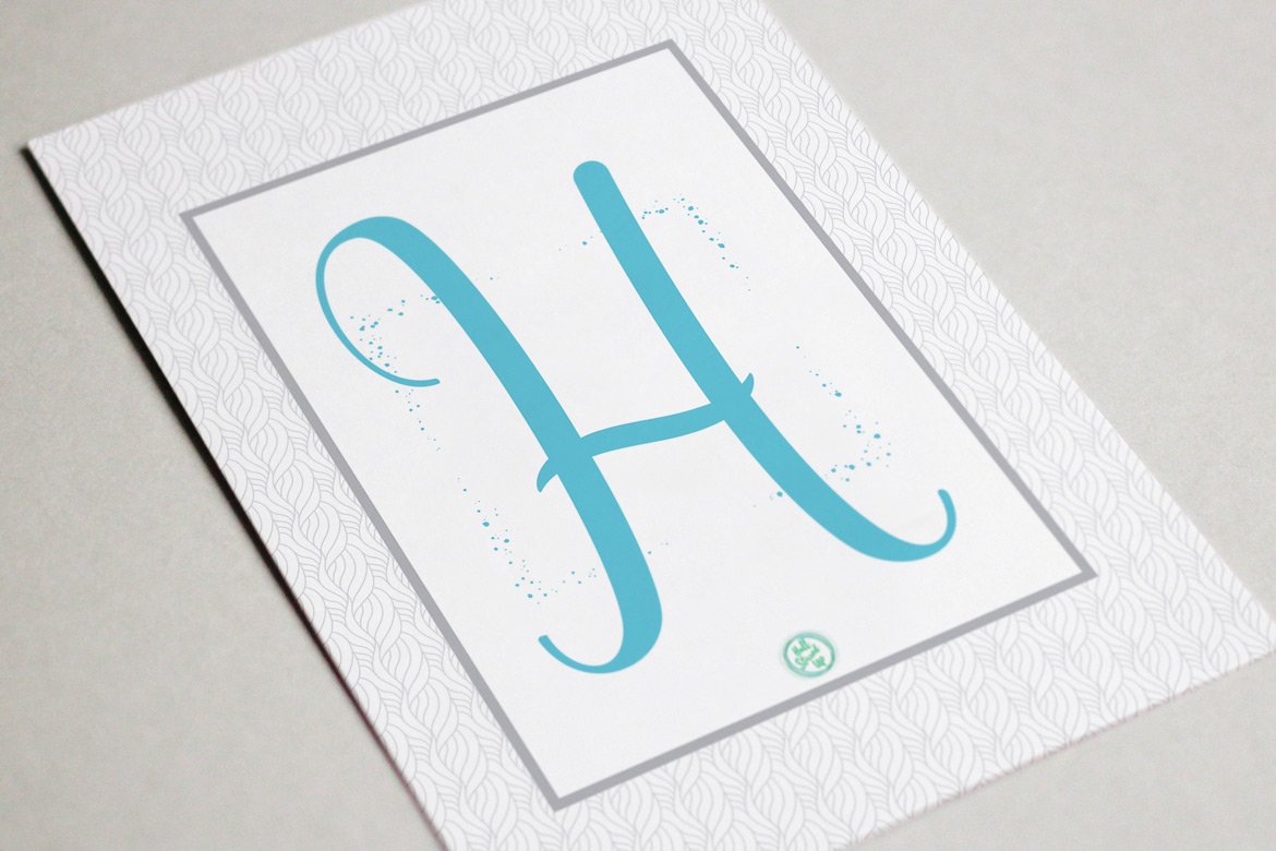 Hey There, It’s an ‘H’ Monogram Monday Free Printable
