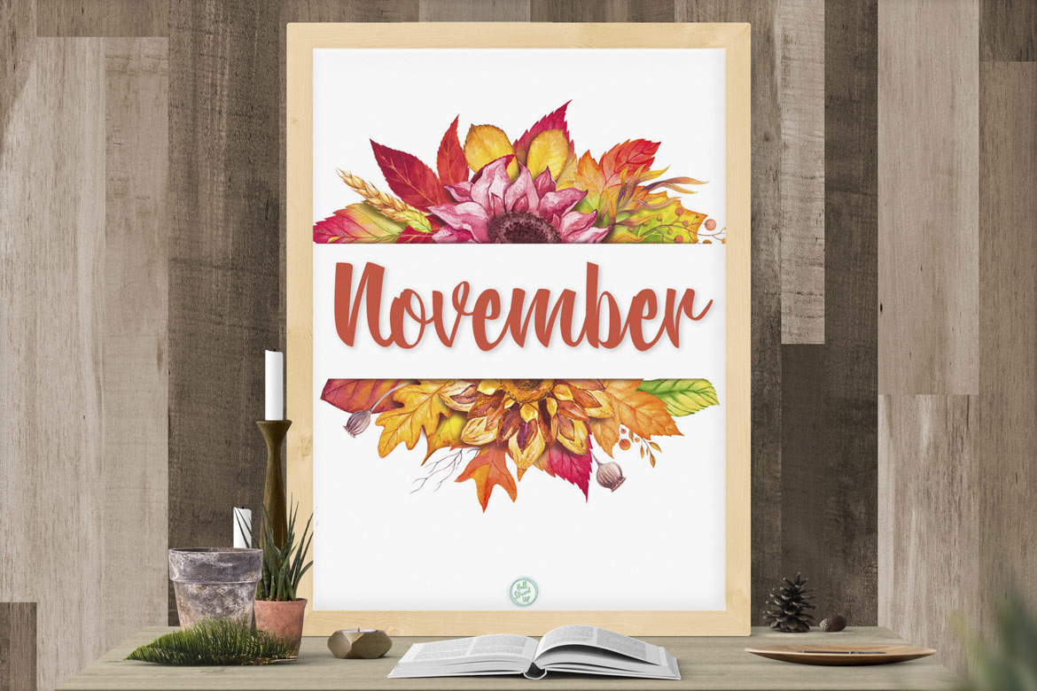 November is Here ~ Free Printable and a Bonus!
