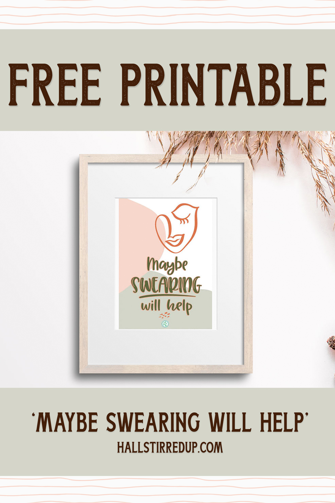 Maybe swearing will help Fun new Sassy Series printable