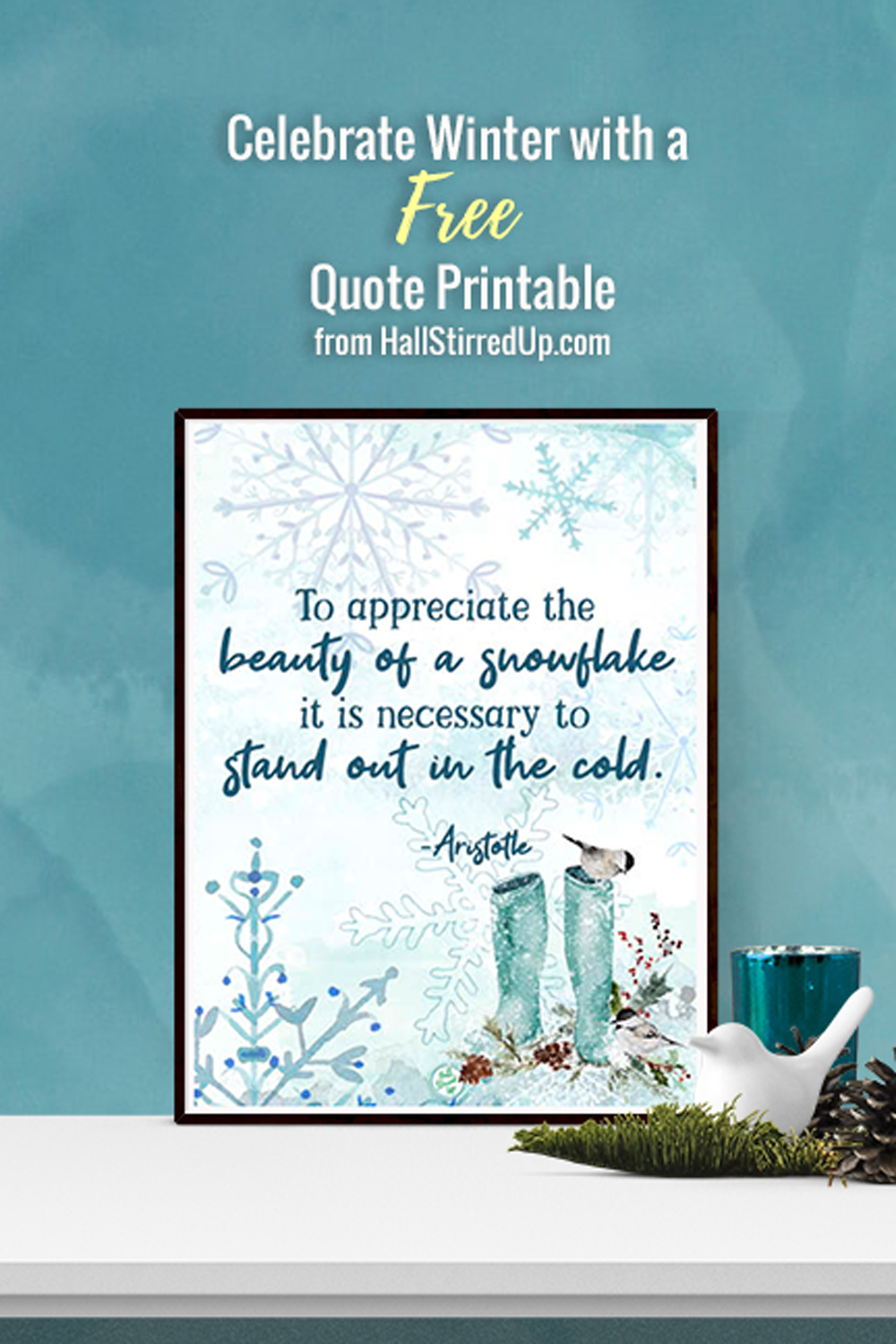 My favorite Winter quotes and a new printable