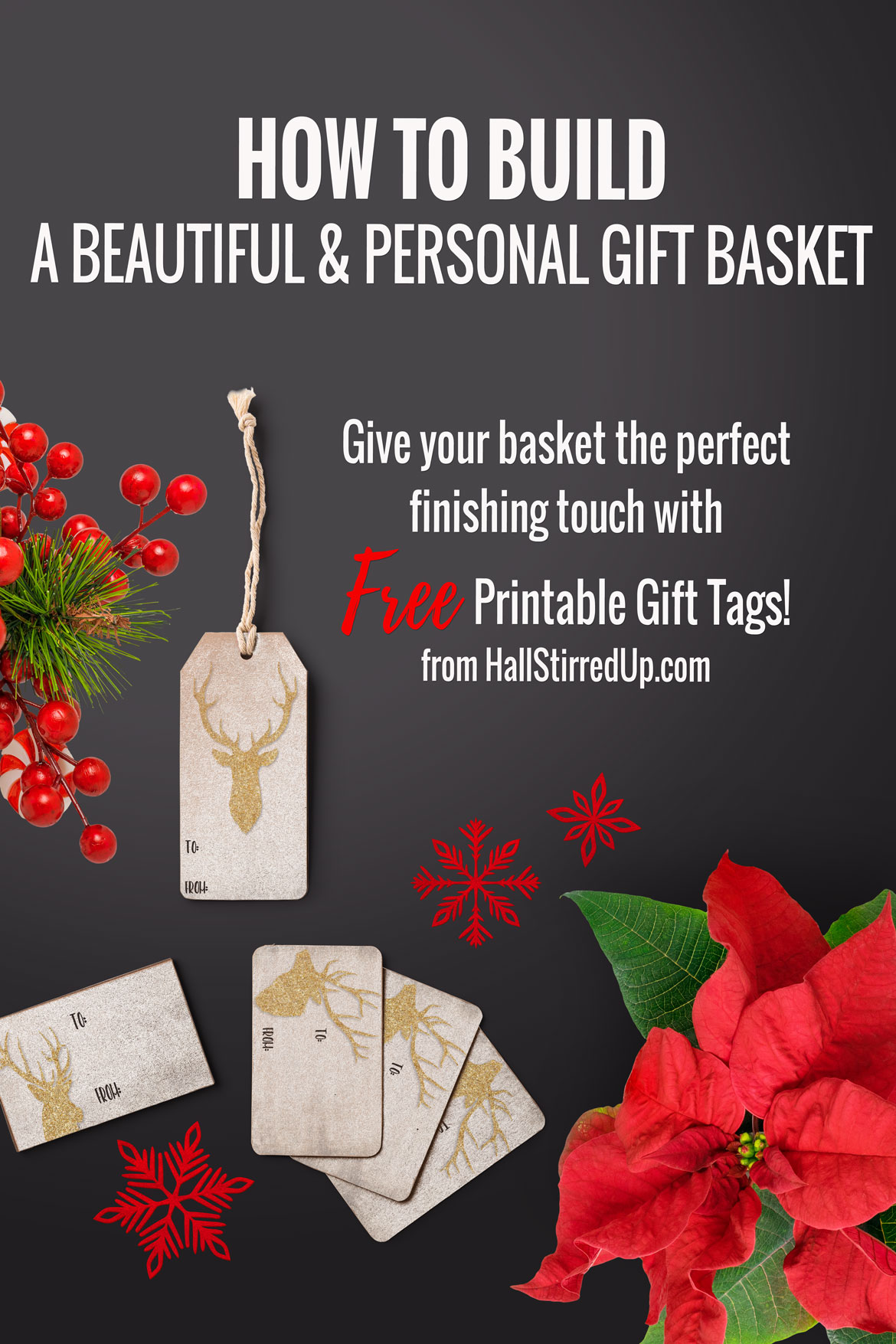 How to create the perfect gift basket includes free printable tags