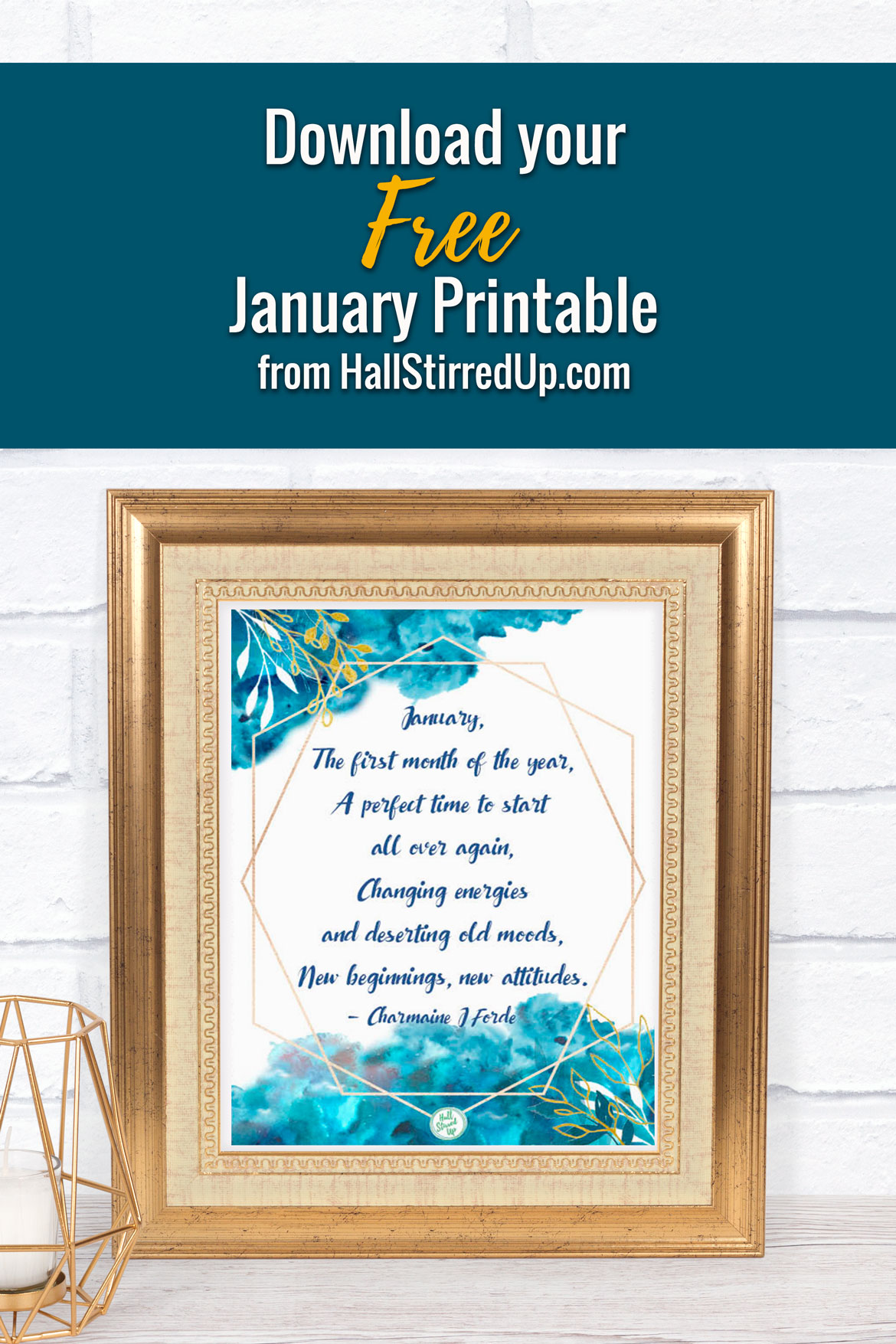January is here and so is a new quote printable