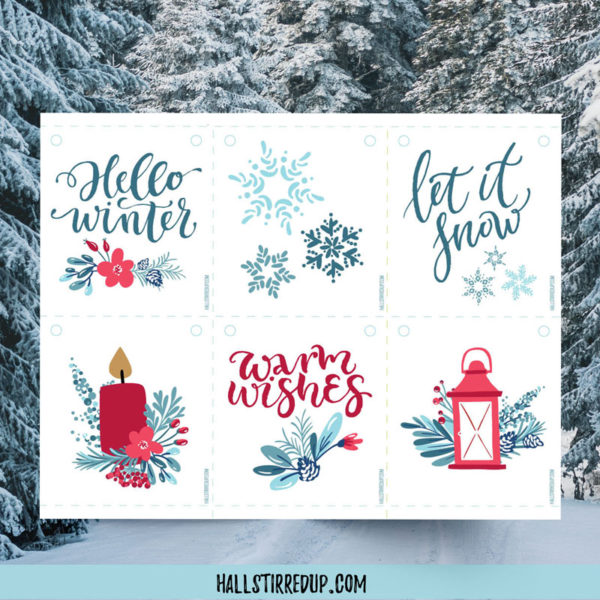 Celebrate Winter with a printable bunting