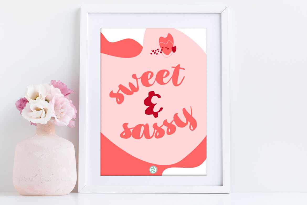 Sweet AND Sassy! It’s a fun new Sassy Series printable