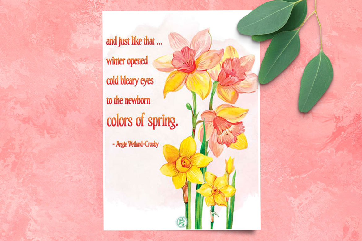 Let’s welcome the colors of spring! Download a pretty free printable
