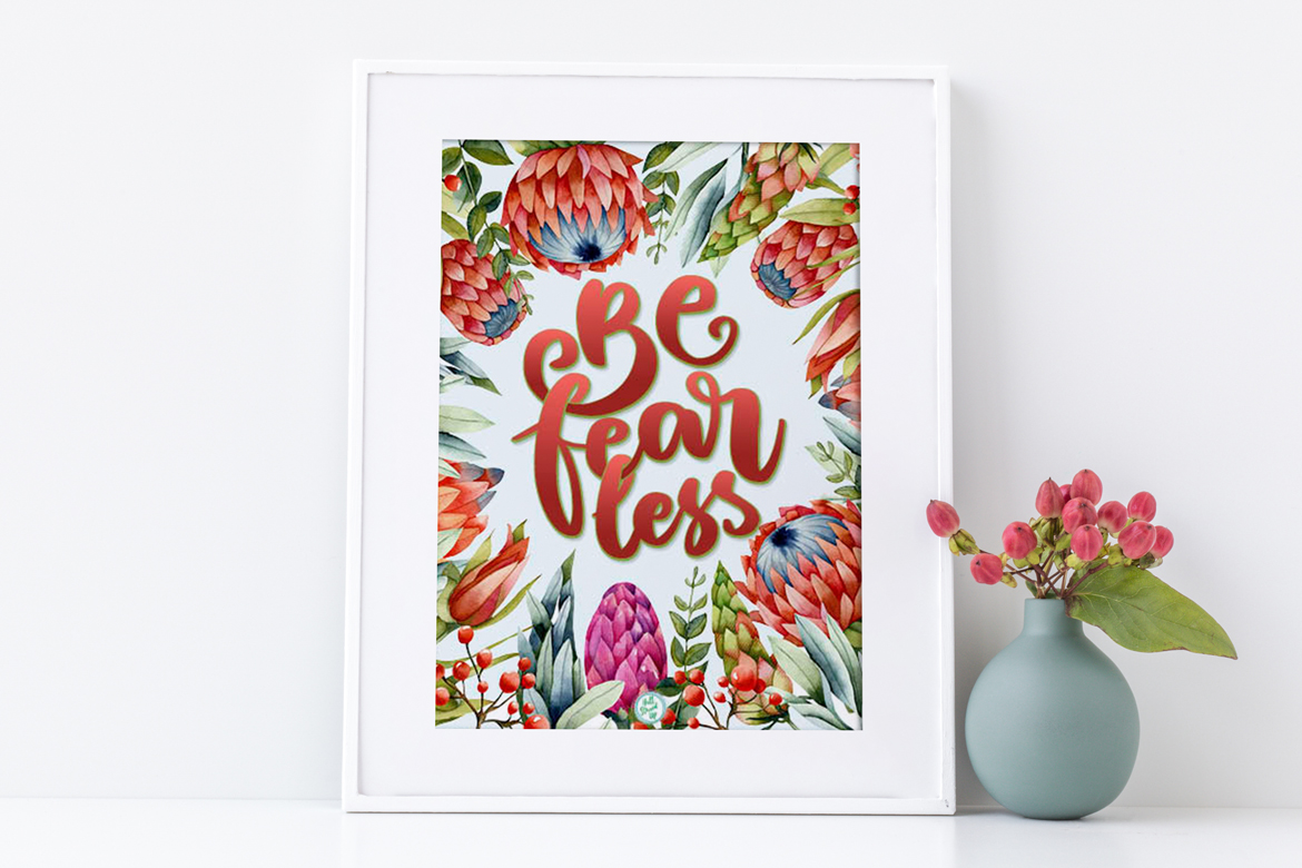 Face down your fears! Includes a free ‘Be Fearless’ Monthly Motivation printable