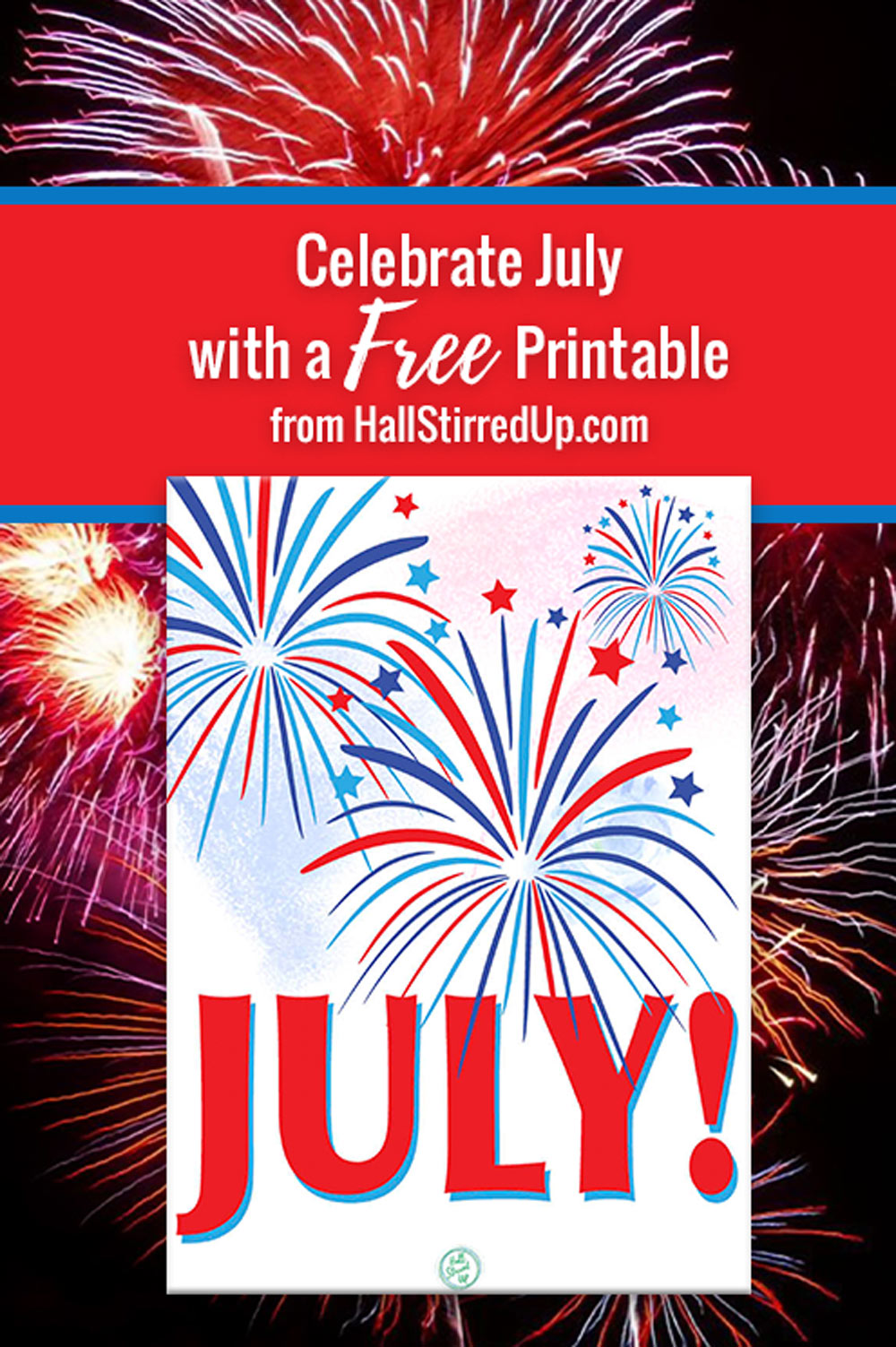 Celebrate July with a fun printable