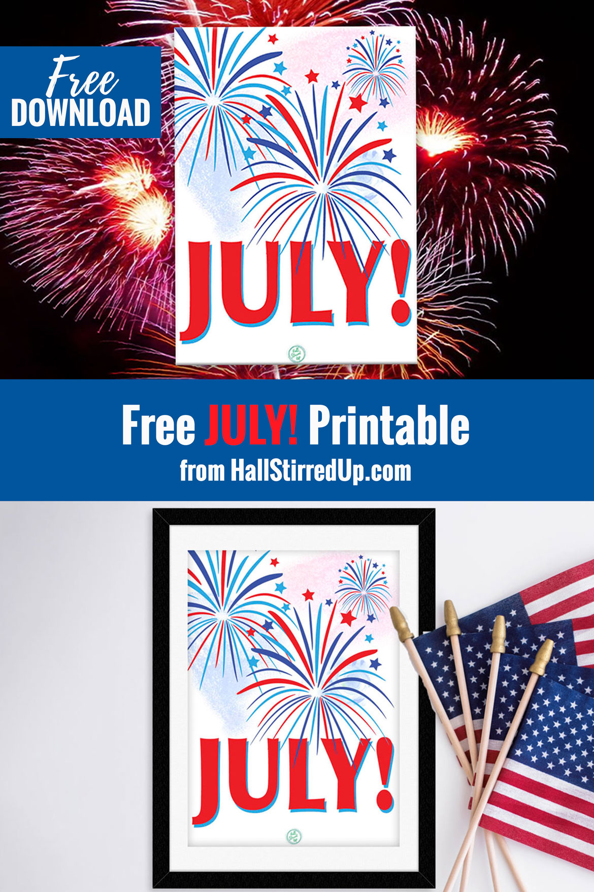 Celebrate July with a fun printable