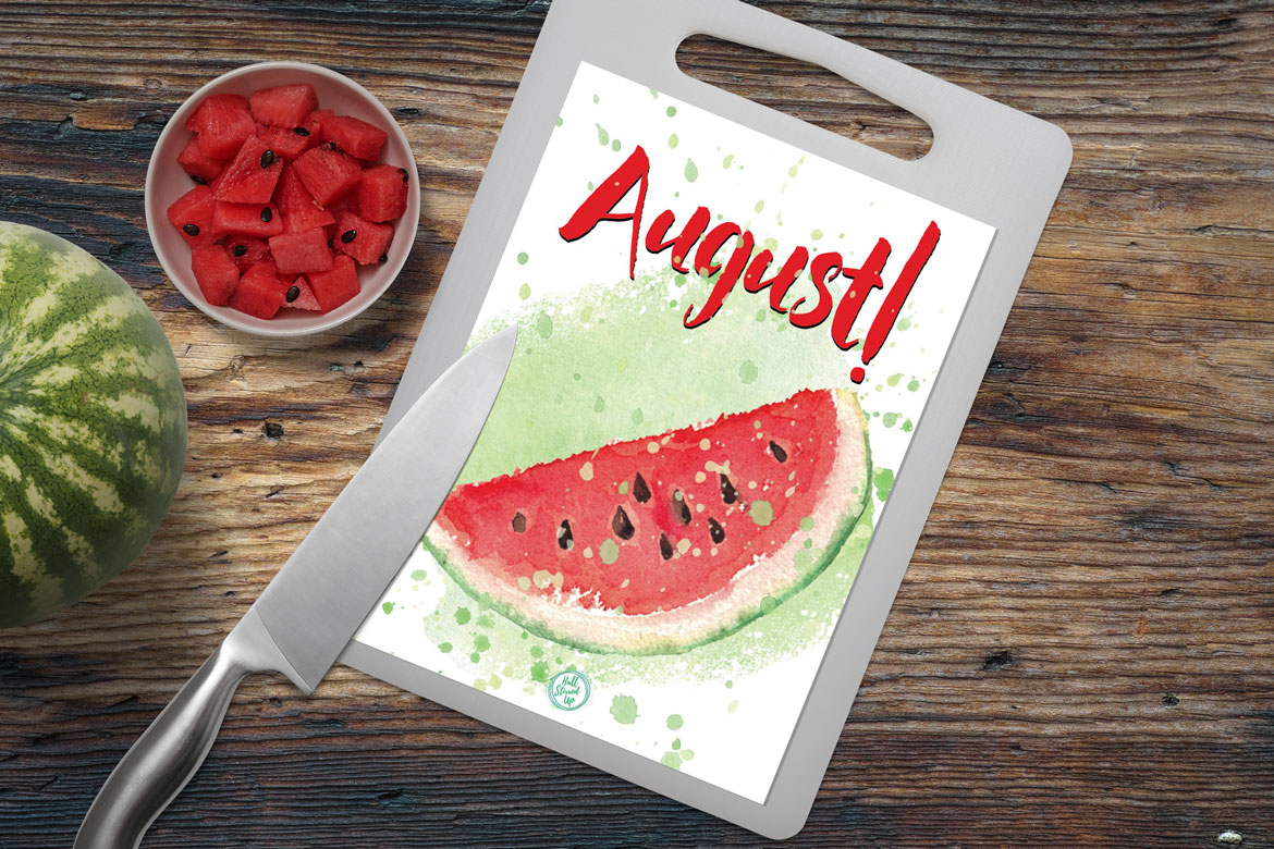 Download your free juicy August printable!