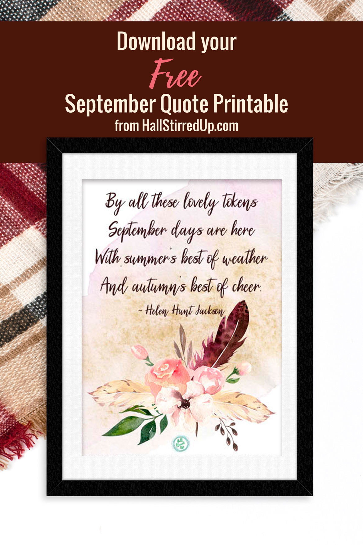 It's time for a new September Days quote printable