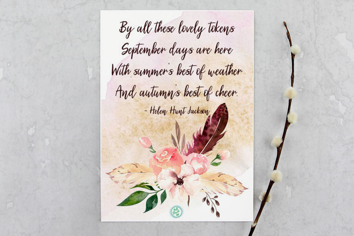 It’s time for a new September Days Quote printable!