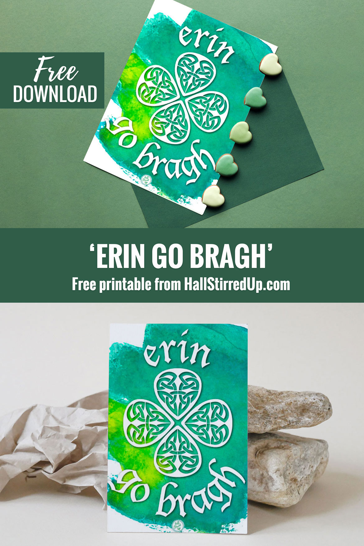 Happy St. Patrick's Day with a fun, free printable