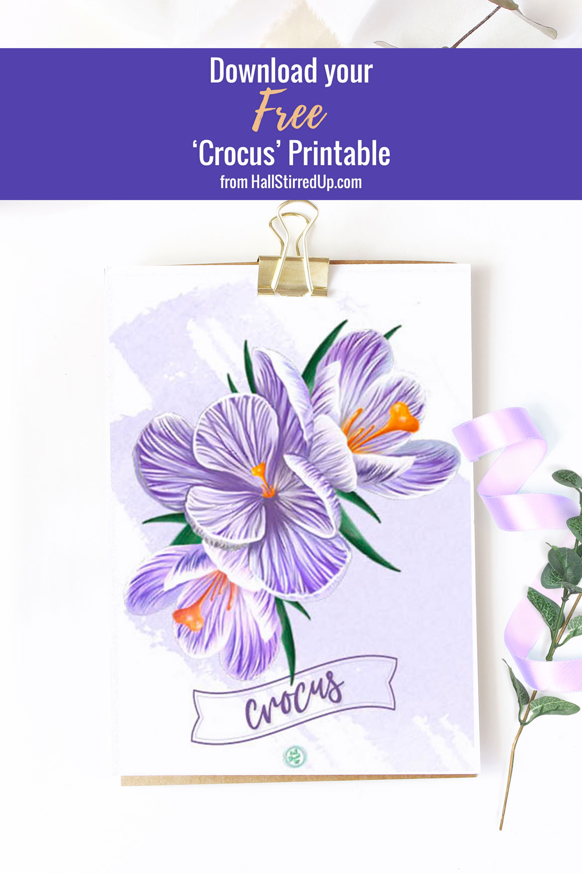 I love Crocus! Includes pretty free printable